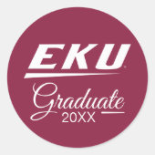 Eastern Kentucky University | EKU Ronde Sticker (Voorkant)