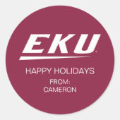 Eastern Kentucky University | EKU Ronde Sticker (Voorkant)