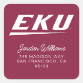 Eastern Kentucky University | EKU Vierkante Sticker (Voorkant)