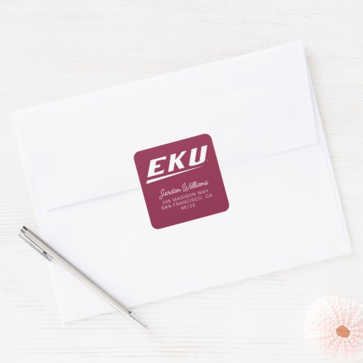 Eastern Kentucky University | EKU Vierkante Sticker (Envelop)