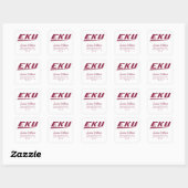 Eastern Kentucky University | EKU Vierkante Sticker (Vel)