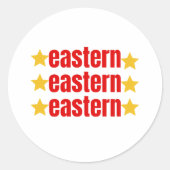 Eastern Kentucky University Ronde Sticker (Voorkant)