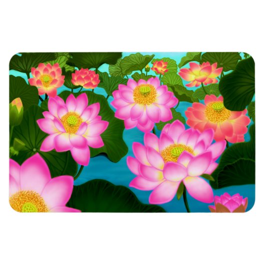 Eastern Lotus Water Garden Premium magneet (Horizontaal)