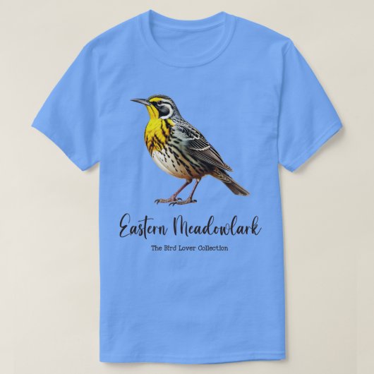 Eastern Meadowlark De Vogelliefhebber Collectie TS T-shirt (Design voorkant)