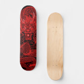Eastern Ninja Dragon Red Element Custom Pro Deck Skateboard (Voorkant)