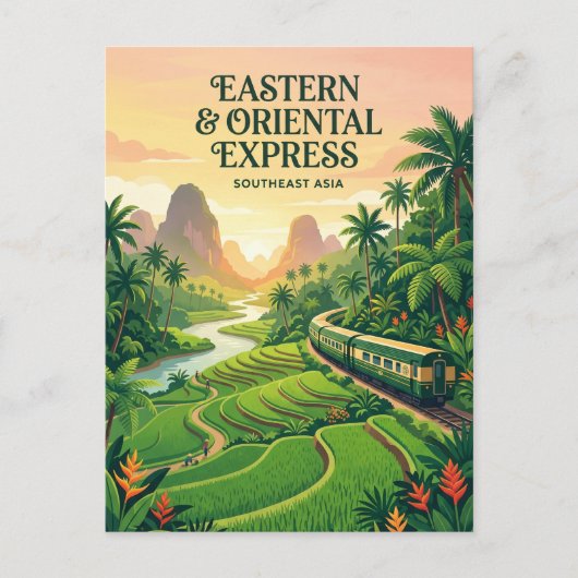 Eastern & Oriental Express (Zuidoost-Azië) Briefkaart (Voorkant)