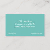 Eastern Pelican Bayou Southern Waterfowl Bird Visitekaartje (Achterkant)