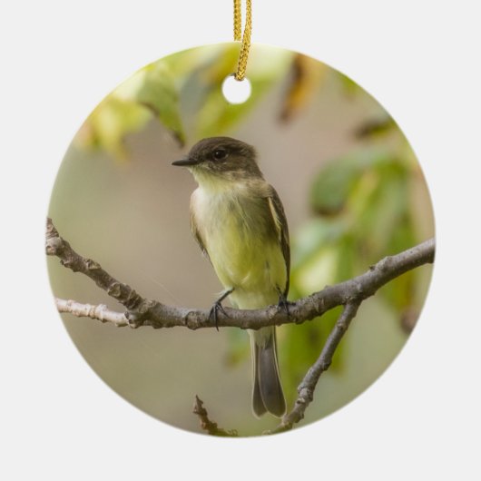 Eastern Phoebe | Keramisch Ornament (Voorkant)