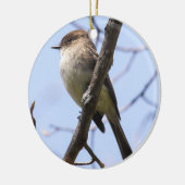 Eastern Phoebe Keramisch Ornament (Links)