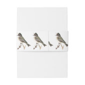 "Eastern Phoebe" Uitnodigingen Wikkel (Achterkant Voorbeeld)