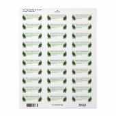 Eastern Pine Woodland Forest Return Label (Full Sheet)