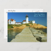 Eastern Point Lighthouse Gloucester MA Briefkaart (Voorkant / Achterkant)