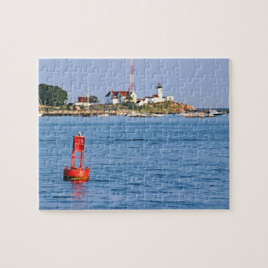 Eastern Point Lighthouse, Gloucester Massachusetts Legpuzzel (Horizontaal)