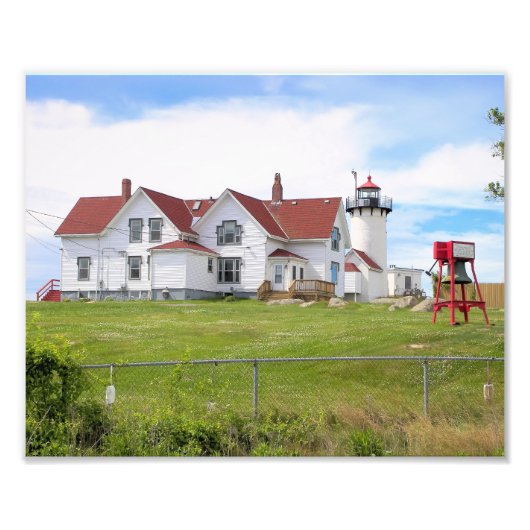 Eastern Point Lighthouse, Massachusett Photo Print Foto Afdruk (Voorkant)