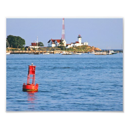 Eastern Point Lighthouse, Massachusett Photo Print Foto Afdruk (Voorkant)