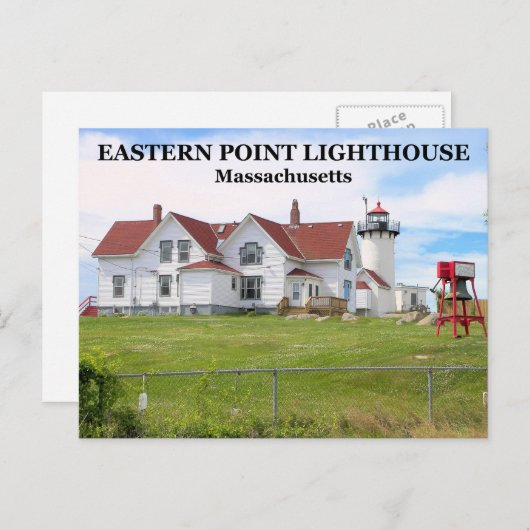 Eastern Point Lighthouse, Massachusetts Briefkaart (Voorkant / Achterkant)