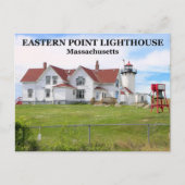 Eastern Point Lighthouse, Massachusetts Briefkaart (Voorkant)