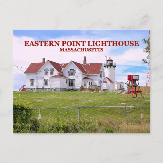 Eastern Point Lighthouse, Massachusetts Briefkaart (Voorkant)