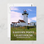 Eastern Point Lighthouse, Massachusetts Briefkaart (Voorkant / Achterkant)