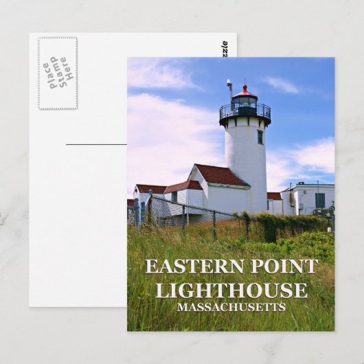 Eastern Point Lighthouse, Massachusetts Briefkaart (Voorkant / Achterkant)