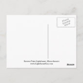 Eastern Point Lighthouse, Massachusetts Briefkaart (Achterkant)