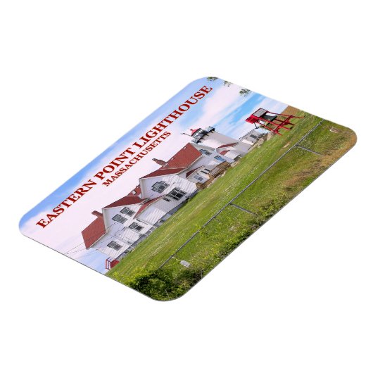 Eastern Point Lighthouse, Massachusetts Magnet Magneet (Linkerzijde)