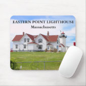 Eastern Point Lighthouse, Massachusetts Mousepad Muismat (Met muis)