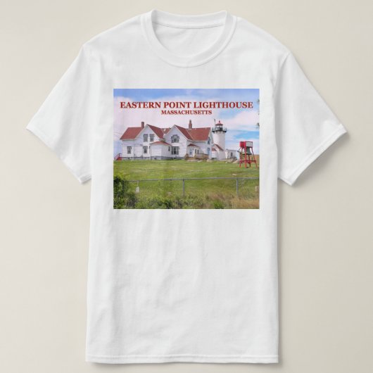 Eastern Point Lighthouse, Massachusetts T-Shirt (Design voorkant)