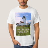 Eastern Point Lighthouse, Massachusetts T-Shirt (Voorkant)