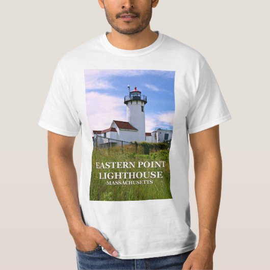 Eastern Point Lighthouse, Massachusetts T-Shirt (Voorkant)