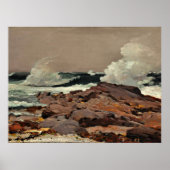 Eastern Point, mooie kunst van Winslow Homer Poster (Voorkant)