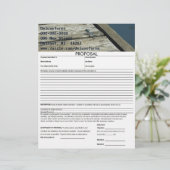 Eastern Pondhawk Dragonfly Voorstel Briefhoofd Ontwerp (Staand voorkant)