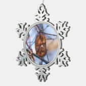 Eastern Red Bat Tin Sneeuwvlok Ornament (Rechts)