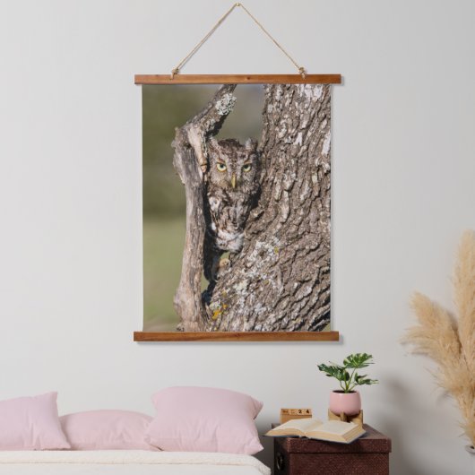 Eastern Screech Owl Hangend Wandkleed (Slaapkamer)