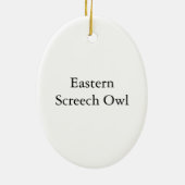 Eastern Screech Owl, John Audubon Keramisch Ornament (Achterkant)