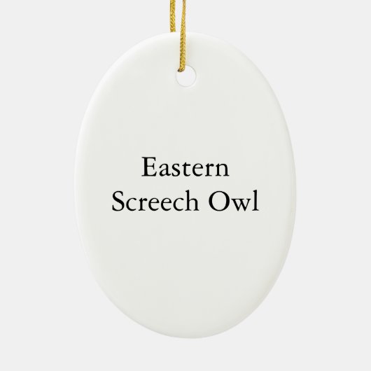 Eastern Screech Owl, John Audubon Keramisch Ornament (Achterkant)