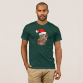 Eastern Screech Owl Santa T-shirt (Voorkant volledig)