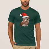 Eastern Screech Owl Santa T-shirt (Voorkant)