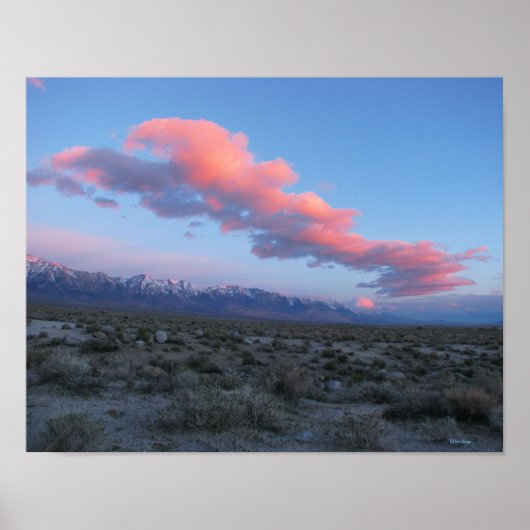 Eastern Sierra Sunrise Art Print (Voorkant)