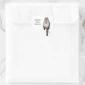 Eastern Song Sparrow Vierkante Sticker (Tas)