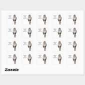 Eastern Song Sparrow Vierkante Sticker (Vel)
