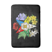 Eastern Star Floral Bath Mat (Voorkant Verticaal)