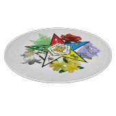 Eastern Star Floral Glass Cutting Board Snijplank (Hoek)