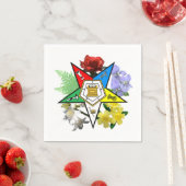 Eastern Star Floral Napkins Servet (Insitu)