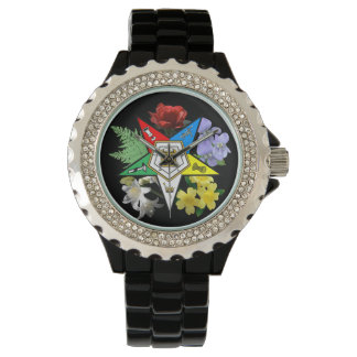 Eastern Star Floral Watch Horloge