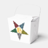 Eastern Star gunstboxen Bedankdoosjes (Voorkant Zijde)