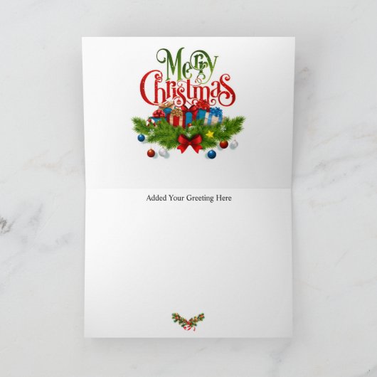 Eastern Star Holiday Greeting Kaart (Binnen)