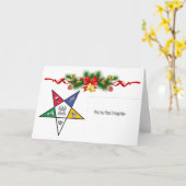 Eastern Star Holiday Greeting Kaart (Gele Bloem)