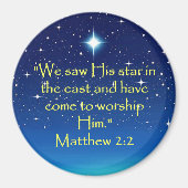 Eastern Star-kerstscripts Gift Magnet (Voorkant)