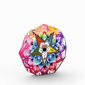 Eastern Star Rainbow Mandala Photo Block Fotoblokken (Links)